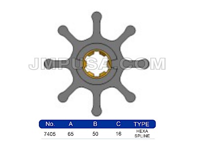#7405-01K JMP Marine Flexible Impeller Kit