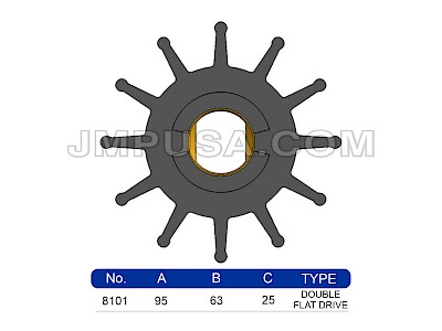 #8101-01K JMP Marine Flexible Impeller Kit